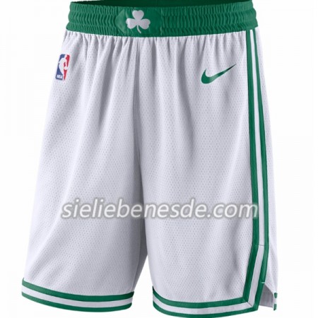 Boston Celtics Weiß Nike Herren Kurze Hose Swingman